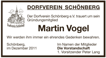 Traueranzeige von Martin Vogel von Pegnitz-Zeitung